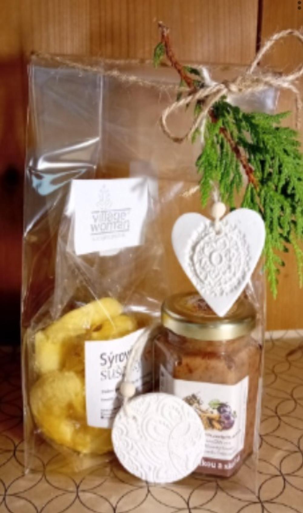 Dárkový balíček, sušenky/med