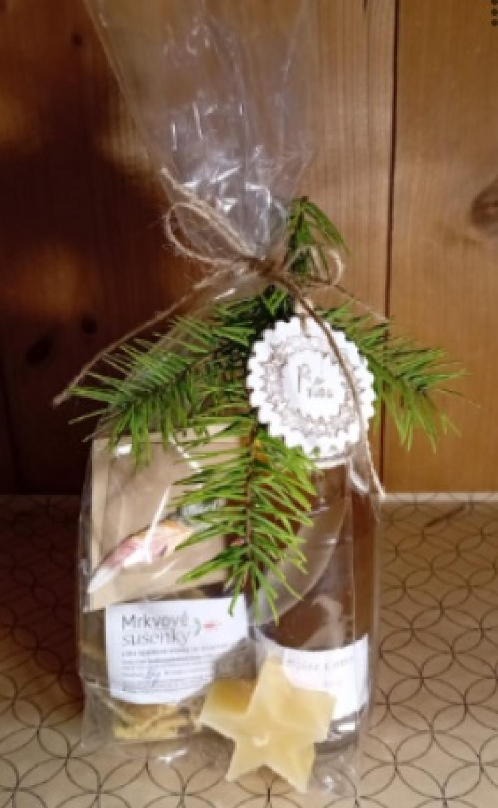 Dárkový balíček, dýňový sirup / sušenky / přívěsek